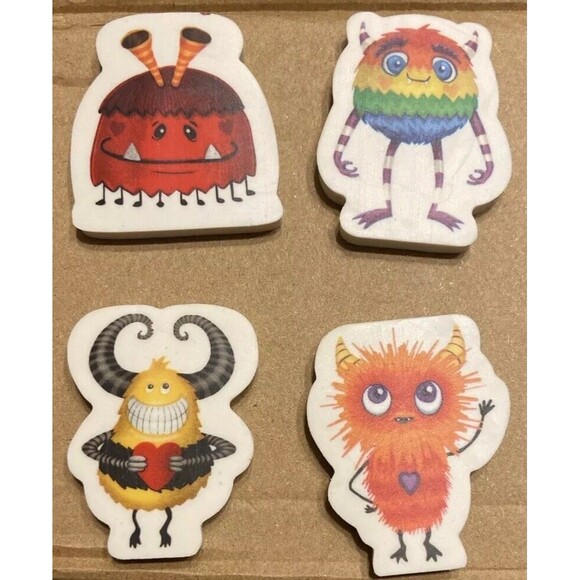 28 Peaceable Kingdom Valentines Day Cards for Kids w/Monster Erasers EnvelopeNew - Picture 2 of 13